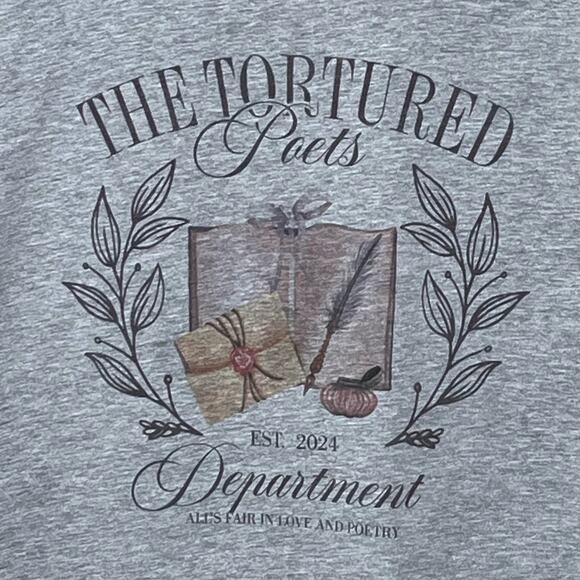 TTPD The Tortured Poets Department Shirt Tee Medium Top - Picture 3 of 4